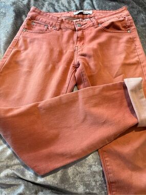 Women's Skinny Jeans in Rust - Unbranded